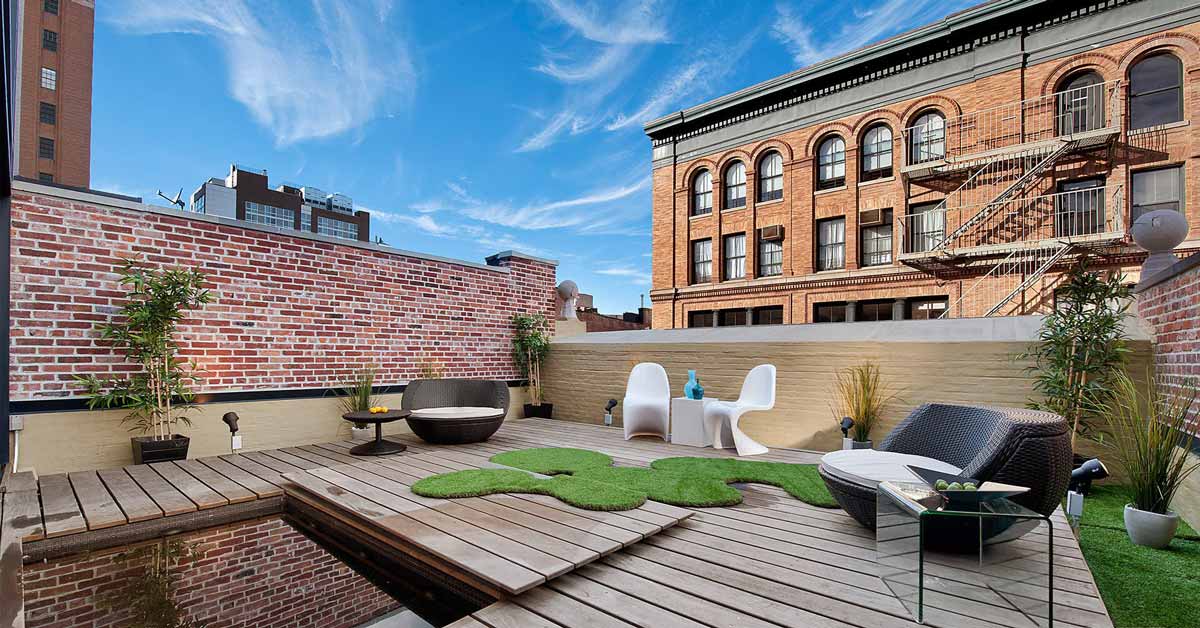 Tribeca terrace renovation by Sguera Architecture PLLC, Leo Sguera architect Manhattan.